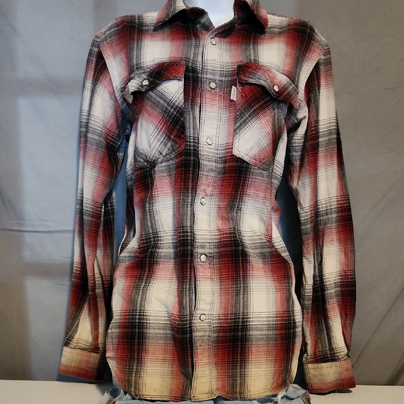 Carhartt Tops - Carhartt Red and Black Plaid Women's Top